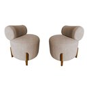 Ver imagem 1 de Kit 2 Poltronas Decorativa Mônaco Suede Bege