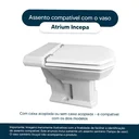 Ver imagem 3 de Tampa De Vaso Acrílico Atrium Branco Decorado Borboleta Azul para vaso Incepa