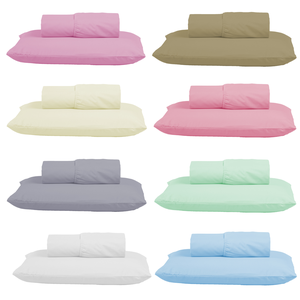 Kit Jogo de Lençol Solteiro 2 Peças 300 Fios Algodão Infantil com Elástico:rosa Bebe