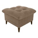 Ver imagem 5 de Conjunto P/ Sala Montreal 1 Poltrona Decorativas e 1 Puff Bouclê Marrom - Matrix