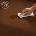 Ver imagem 6 de Kit 2 Poltronas Aviv para Sala Escritório Recepção Linho Terracota Premium Easy Clean Corino Verde P