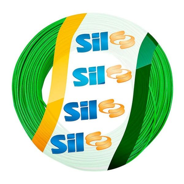 Cabo Eletrico Flexível 750V 1x4.00mm - SIL  Verde 100 METROS - 1