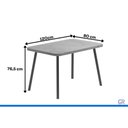 Ver imagem 2 de Mesa Sala Jantar Stellar 120cm+ 4 Cadeiras Lux Rose Carraro