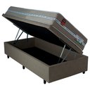 Ver imagem 3 de Cama Box Baú com Colchão Solteiro Molas Ensacadas Barcelona Firme Fortezza 88x188