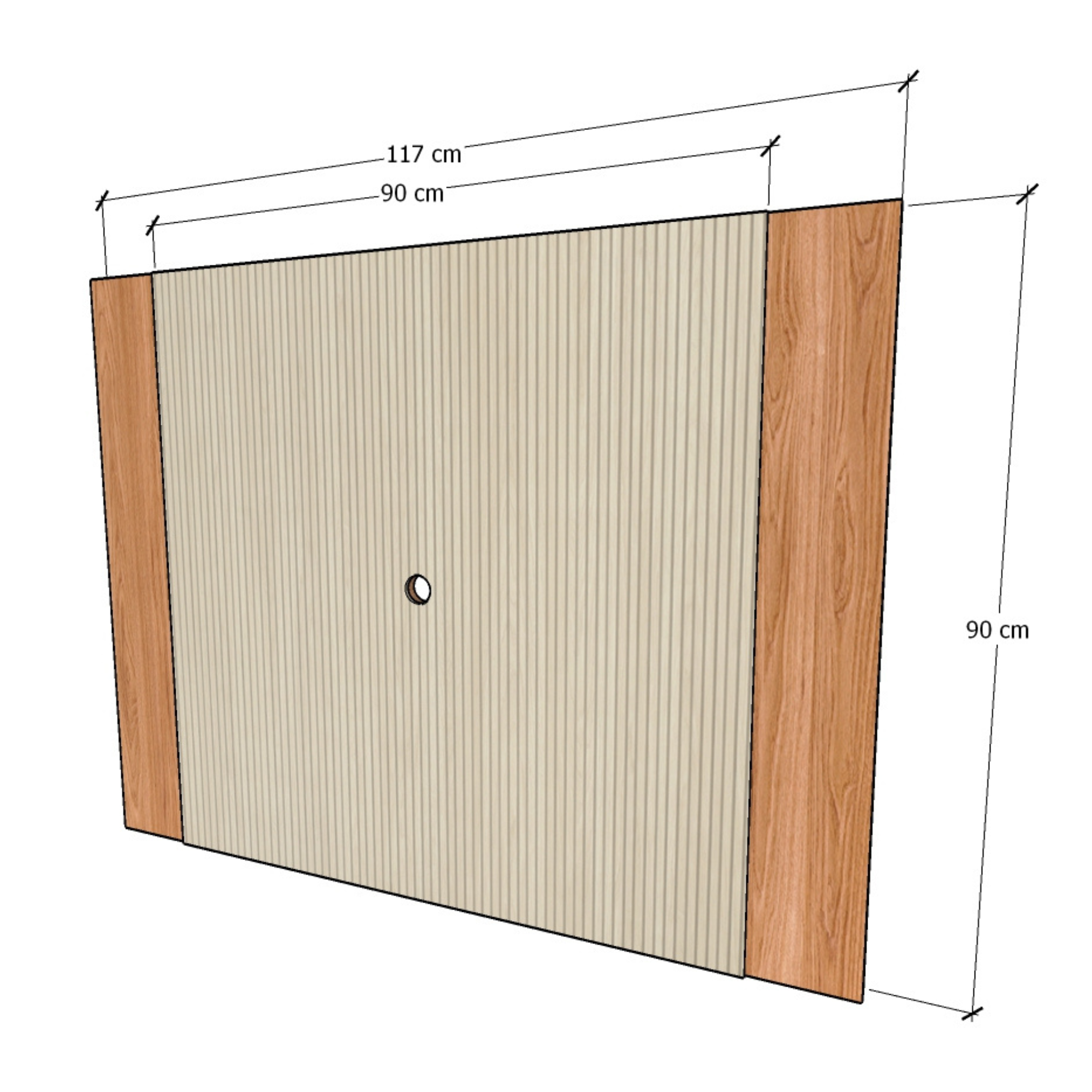 Painel para Tv até 42 Polegadas Painel Ripado Sala Quarto - Brovália - 3