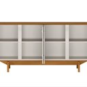 Ver imagem 4 de Buffet Aparador MDF 4 Portas 160cm com Pés em Madeira Maciça Yasmin
