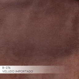 Sofá 5 Lugares Sala de Estar Bipartido Base de Madeira Euro 3,00M Veludo Marrom - Gran Belo - 5