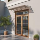 Ver imagem 5 de Toldo Fixo Policarbonato Alveolar Bronze - 2,50m X 1,50m - Estrutura Branca