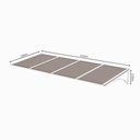 Ver imagem 3 de Toldo Fixo Policarbonato Alveolar Bronze - 2,50m X 1,50m - Estrutura Branca