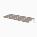 Ver imagem 1 de Toldo Fixo Policarbonato Alveolar Bronze - 2,50m X 1,50m - Estrutura Branca
