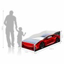 Ver imagem 2 de Cama Infantil Carro Vermelho com Colchão