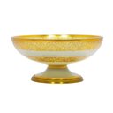 Ver imagem 2 de Centro de Mesa Bnadeja Decorativo Branco com Detalhes em Dourado para Frutas Sobremesas - 15x31cm