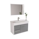 Ver imagem 6 de Kit Gabinete Banheiro Armario Cuba Pia com Espelheira - Potenza 63 Cm