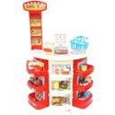 Ver imagem 1 de Kit Supermercado Infantil Mini Mercadinho Caixa Registradora Cestinha com 30 Peças Importway Bw101