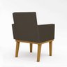 Kit 02 Poltronas Decorativa Reforçada Oferta Courino Balaqui Cor:marrom - 4