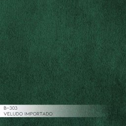 Sofá 3 Lugares com Chaise Esquerdo Base de Madeira Euro 2,30M Veludo Verde - Gran Belo - 4