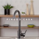Ver imagem 3 de Torneira para cozinha Misturador Monocomando em Aço Inox Tocantins Pingoo.casa - Preto