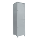 Ver imagem 2 de Guarda-volumes Insalubres 2 Portas Grande | Cinza Zxy