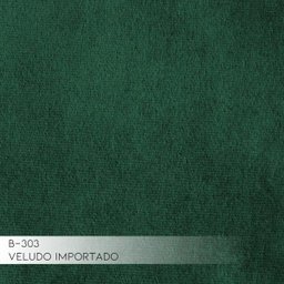 Sofá 4 Lugares com Chaise Esquerdo Base de Madeira Euro 2,65M Veludo Verde - Gran Belo - 3