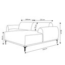 Ver imagem 6 de Sofá 4 Lugares com Chaise Esquerdo Base de Madeira Euro 2,65M Veludo Mostarda - Gran Belo