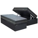 Ver imagem 1 de Conjunto Box Baú Solteiro Colchão Molas Ortobom Ensacadas Orthotel Luxo + Base Crc Suede Gray (