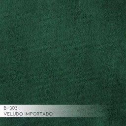 Sofá 3 Lugares Sala de Estar Base de Madeira Euro 2,10M Veludo Verde - Gran Belo - 2