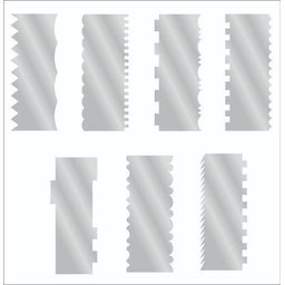 10 Espatulas Inox Para Bolo, Decorar, Modelar E Alisar 15cm - Prateado - 1