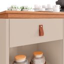 Ver imagem 6 de Aparador Buffet 1 Porta e 1 Gaveta Flora Babus - Off White / Noce TR