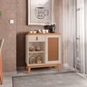 Aparador Buffet 1 Porta e 1 Gaveta Flora Babus - Off White / Noce TR - 1