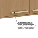 Ver imagem 5 de Armário Aéreo 100 Mdf 2 Portas 80cm Duna Luciane Móveis