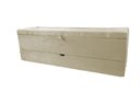 Ver imagem 2 de Recamier Puff Baú Sapateira com Gaveta 1,38cm para Cama Box Padrão - Creme