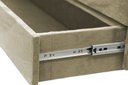 Ver imagem 3 de Recamier Puff Baú Sapateira com Gaveta 1,38cm para Cama Box Padrão - Creme