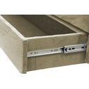 Ver imagem 3 de Recamier Puff Baú Sapateira com Gaveta 1,38cm para Cama Box Padrão - Creme
