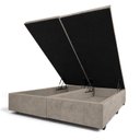 Ver imagem 5 de Base Box Baú Casal Bipartida Suede 1,38x1,88