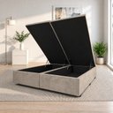 Ver imagem 1 de Base Box Baú Casal Bipartida Suede 1,38x1,88