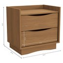 Ver imagem 2 de Mesa de Cabeceira 54cm com 2 Gavetas M261 Kappesberg
