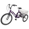 Triciclo Pedal Twice Roxo Aro 26 - Dream Bike - 1