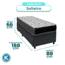 Ver imagem 3 de Cama Box Bau + Colchão Solteiro D33 Iso100 Ortobom