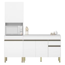 Paneleiro e Balcão Gabinete com Tampo 150cm Lina K02 Supremo - Mpozenato - 1