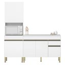 Ver imagem 1 de Paneleiro e Balcão Gabinete com Tampo 150cm Lina K02 Supremo - Mpozenato