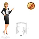 Ver imagem 4 de Puff Banqueta Decorativo Base Madeira Stella Bouclê P01 - D'Rossi Cor Terra