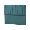 Ver imagem 2 de Cabeceira Estofada Americana Premium 195cm em Veludo Azul