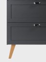 Ver imagem 6 de Gabinete para Banheiro com Tampo e Espelheira 80cm Retro Mdf Grafite Milano - On Móveis