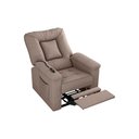 Ver imagem 4 de Poltrona do Papai Reclinável Elétrica Porshe Matrix Cor:suede Capuccino