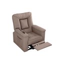 Ver imagem 3 de Poltrona do Papai Reclinável Elétrica Porshe Matrix Cor:suede Capuccino