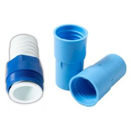 Kit Adaptador Rosca Plástica + 2 Un Ponteira para Mangueira de Aspirador de Piscina Aspiração - 3