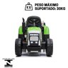 Trator Infantil Elétrico Carrinho com Carreta Removível Criança até 30kg Bateria 12v 3-5km/h com Luz - 9