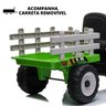 Trator Infantil Elétrico Carrinho com Carreta Removível Criança até 30kg Bateria 12v 3-5km/h com Luz - 6
