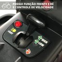 Ver imagem 7 de Trator Infantil Elétrico Carrinho com Carreta Removível Criança até 30kg Bateria 12v 3-5km/h com Luz