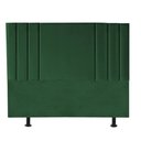 Ver imagem 2 de Cabeceira Estofada Grécia 195CM King Suede Verde - D A DECOR